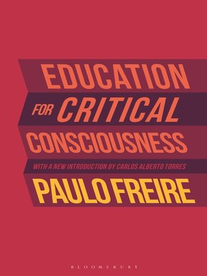 cover image of Education for Critical Consciousness